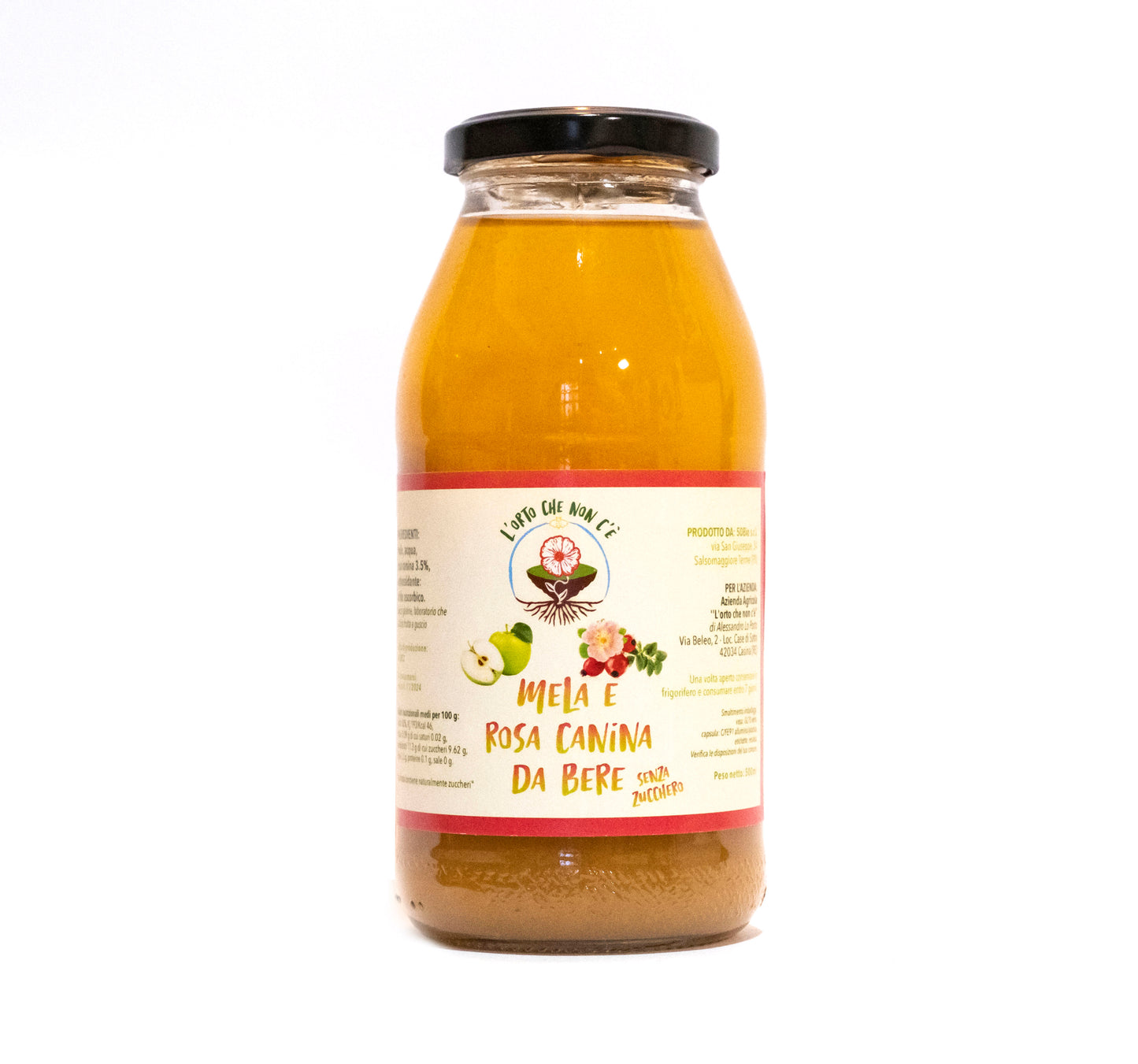 mela e rosa canina da bere senza zucchero 500ml